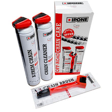 Load image into Gallery viewer, Ipone Dirt Chain Care Pack - 750ml Cans + FREE Chain Brush