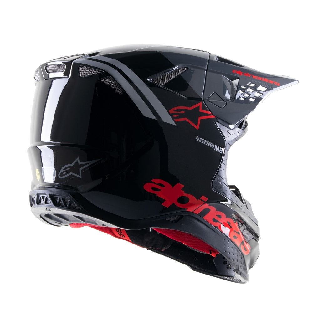 Alpinestars SM8 Adult MX Helmet - Radium 2 Black/Neon Red