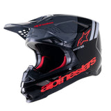 Alpinestars SM8 Adult MX Helmet - Radium 2 Black/Neon Red