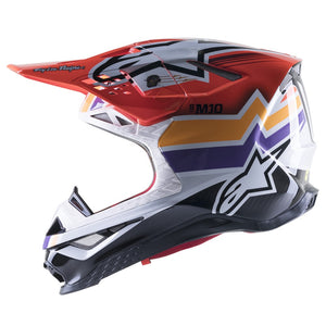 Alpinestars Adult Supertech S-M10 TLD Edition MX Helmet - Firestarter Red