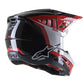 Alpinestars Adult X-Large SM5 MX Helmet - Beam Black Gray Red