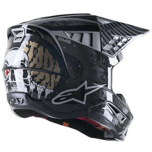 Alpinestars S-M5 Solar Flare Adult MX Helmet - Black/Gray/Gold