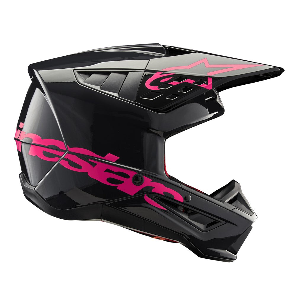Alpinestars S-M5 Adult MX Helmet - Corp Black/Diva Pink
