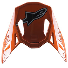 Load image into Gallery viewer, Alpinestars Helmet Visor S-M8 Factory - Dark Blue/Orange Fluoro