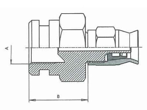 Fixed female convex seat