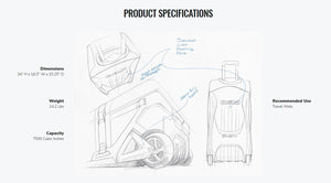 Ogio Rig 9800 Stealth : Travel Bag / Gear Bag - Coyote 123L