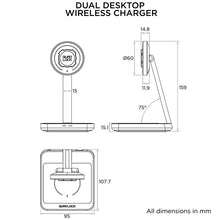Load image into Gallery viewer, MAG Dual Desktop Wireless Charger (7)