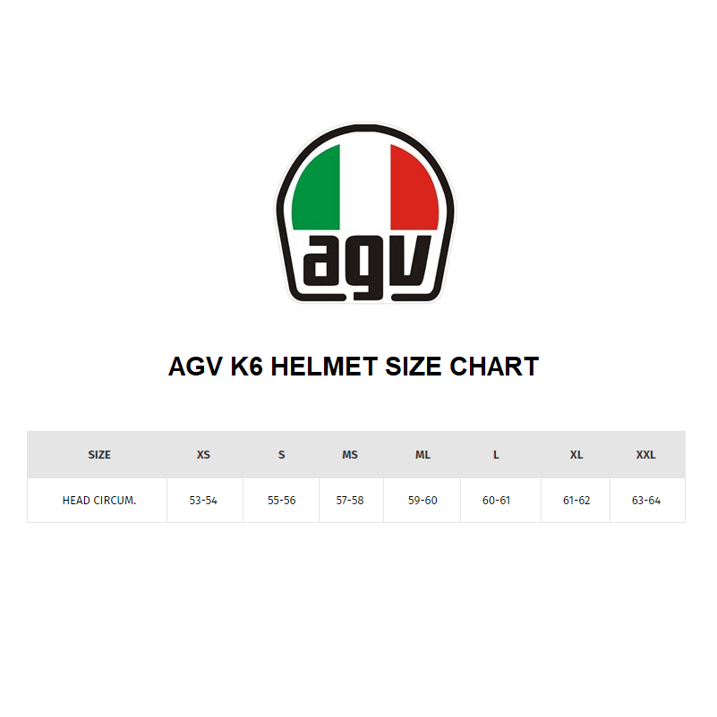 AGV K6 Helmet - BLACK