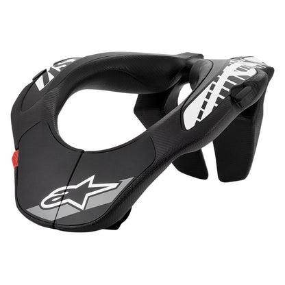 Alpinestars Youth Neck Support Black/White : 8-14 Years