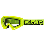 Blur Adult B-ZERO MX Goggles - Neon Yellow