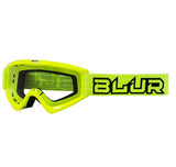 Blur Youth B-ZERO MX Goggles - Neon Yellow
