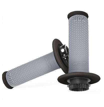 Progrip Lock On Grips - Grey Black Diamond : 2 & 4 Stroke