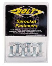 Load image into Gallery viewer, Motorcycle Hub-savers : Japanese Style : Sprocket bolts &amp; Nuts Silver