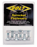 Motorcycle Hub-savers : Japanese Style : Sprocket bolts & Nuts Silver