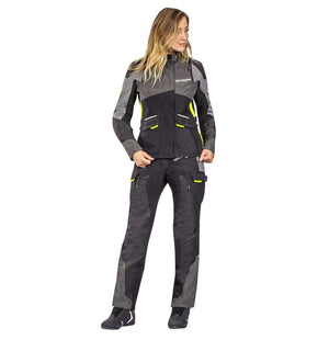 Ixon Balder Womens Pants - Black Grey Yellow - Adventure Touring
