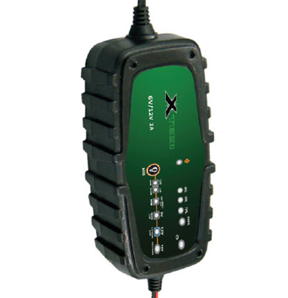 X-TECH Battery Charger 2.0A - 6V/12V - AGM & Lithium