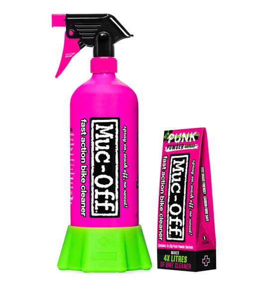 Muc-Off Punk Powder Cleaner 4 Pack + Bottle