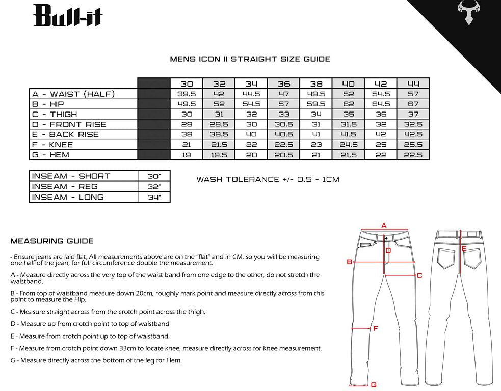 Bull-It Tactical Icon 2 Straight Jeans - Regular Leg - Blue