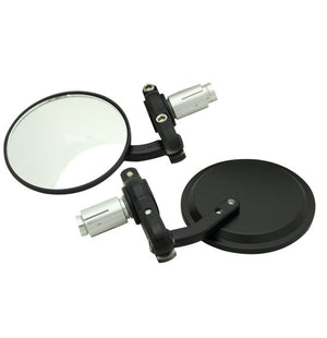 Tarmac Cafe Racer Bar End Mirrors - Black