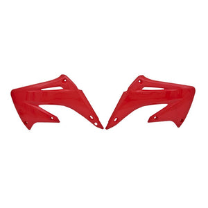 Rtech Radiator Shrouds - Honda CR125R CR250R 02-07 - Red