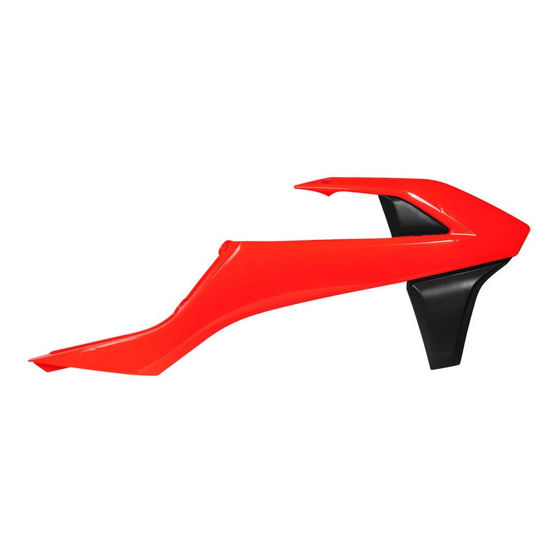 Rtech Radiator Shrouds - KTM 125-500 EXCF SXF XCFW 16-19 - Neon Orange Black