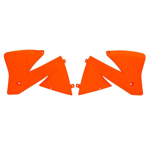 Rtech Radiator Shrouds - KTM 125-520 EXC 2000-2002 - Orange