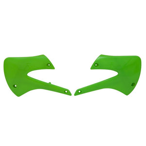 Rtech Radiator Shrouds - Kawasaki KX85 98-13 KX100 04-13 - Green