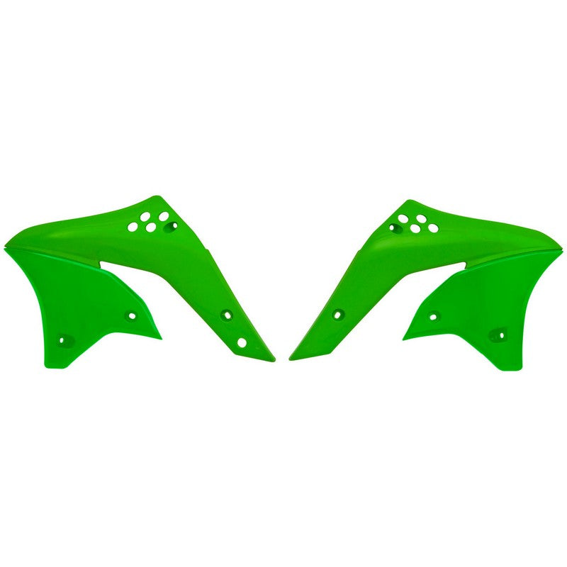Rtech Radiator Shrouds - Kawasaki KX250F 06-08 - Green