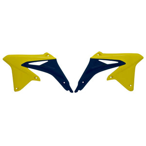 Rtech Radiator Shrouds - RMZ450 08-17 RMX450 10-17 YELLOW BLUE