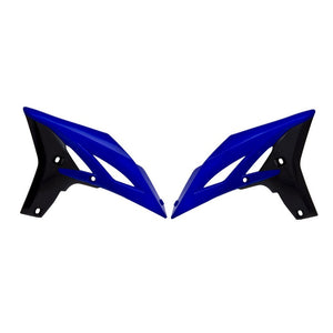 Rtech Radiator Shrouds - Yamaha YZ250F 10-13 WR450F 12-15 - BLUE BLACK