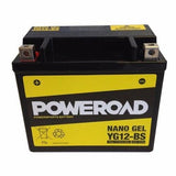 Poweroad : YG12-BS YTX12BS : Nano Gel Motorcycle Battery