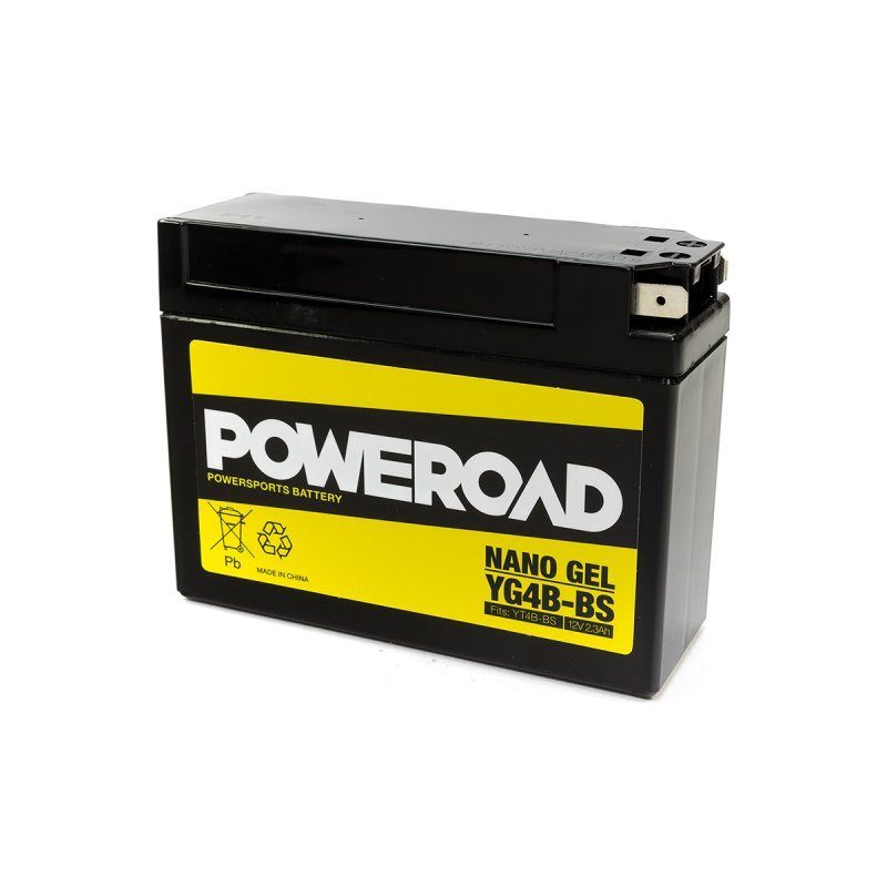 Poweroad : YT4BBS YG4B-BS : Nano Gel Motorcycle Battery