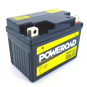 Poweroad : YG4L-BS - YTX4LBS : Nano Gel Motorcycle Battery