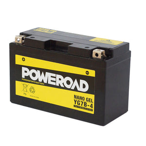 Poweroad : YT7BBS - YT7B-4 - CYG7B4 Nano Gel Motorcycle Battery