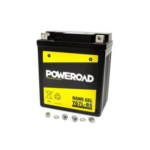 Poweroad : YTX7LBS : CYG7LBS : Nano Gel Motorcycle Battery