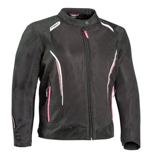 Ixon Ladies Cool Air Jacket - C Size - Black/White/Pink