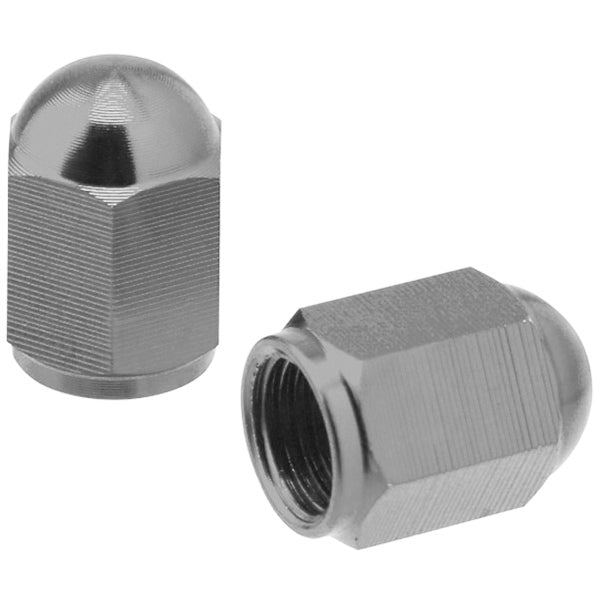 DRC Valve Caps : Aluminum : Titanium : Pair