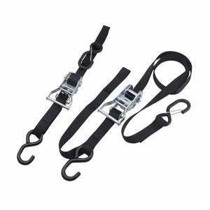 DRC Ratchet Motorcycle Tie Downs - Black - Pair