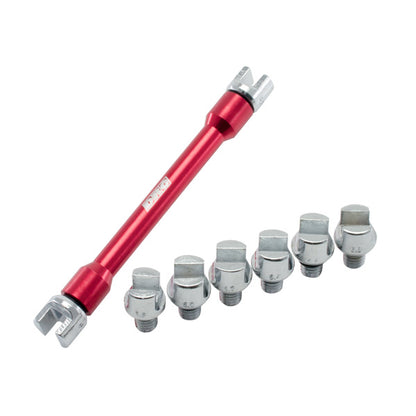 DRC Pro Spoke Wrench Tool Set - Red