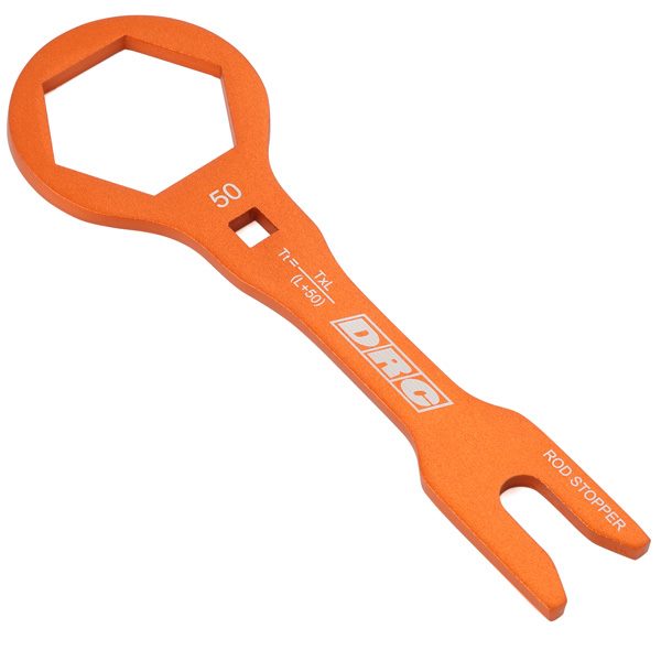 DRC 50mm Pro Fork Cap Wrench - Orange