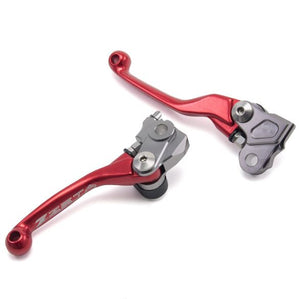 Zeta Pivot Lever Set - Honda CRF450R RX - Red