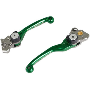 Zeta Pivot Lever Set - Kawasaki Yamaha - Green