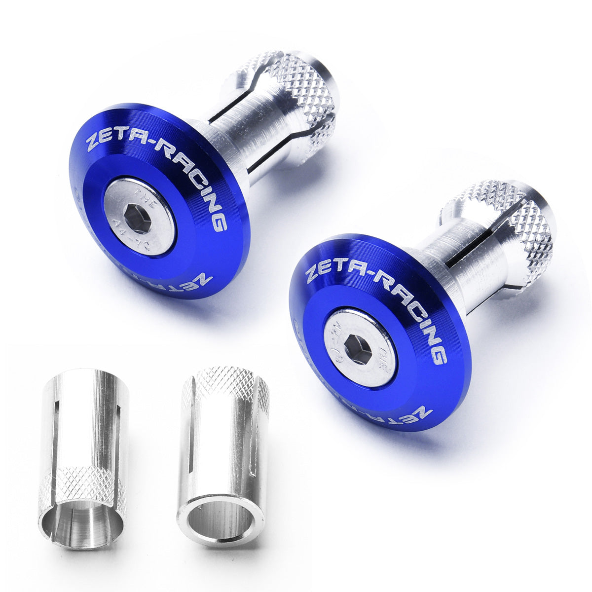 Zeta Bar End Plugs 35mm - Blue