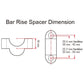 Zeta 14mm Handlebar Riser - 7/8 To 7/8