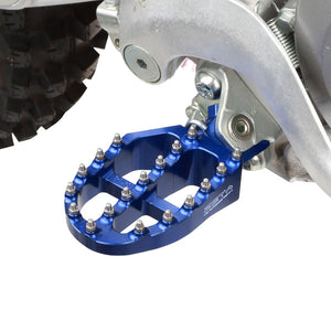 Zeta Alloy Foot Pegs - Yamaha WR YZ YZF - Blue