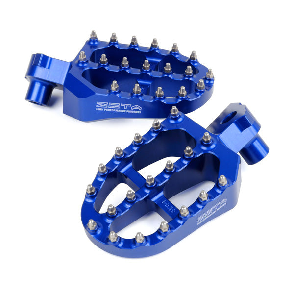 Zeta Alloy Foot Pegs - Husqvarna KTM - Blue