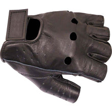 Load image into Gallery viewer, Dririder Small Fingerless Leather Motorcycle Gloves