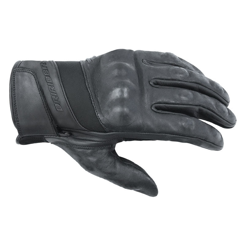 Dririder : X-Large : Summer : Black Leather : Tour Glove