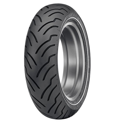 Dunlop 180/65-16 American Elite Rear Tyre - 81H Bias TL - Narrow White Wall