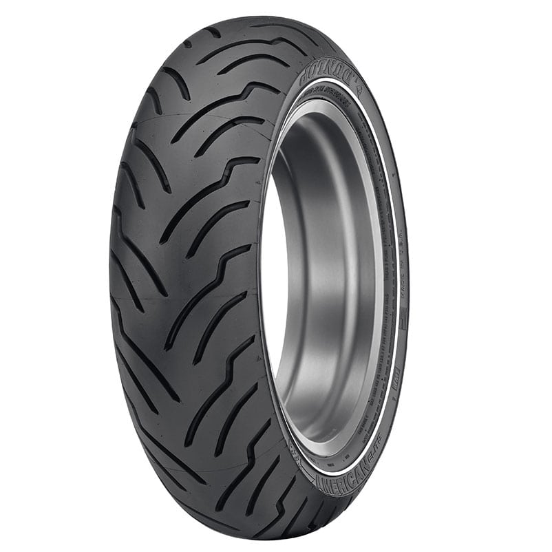 Dunlop MU85-16 American Elite Rear Tyre - 77H Bias TL - Narrow White Wall